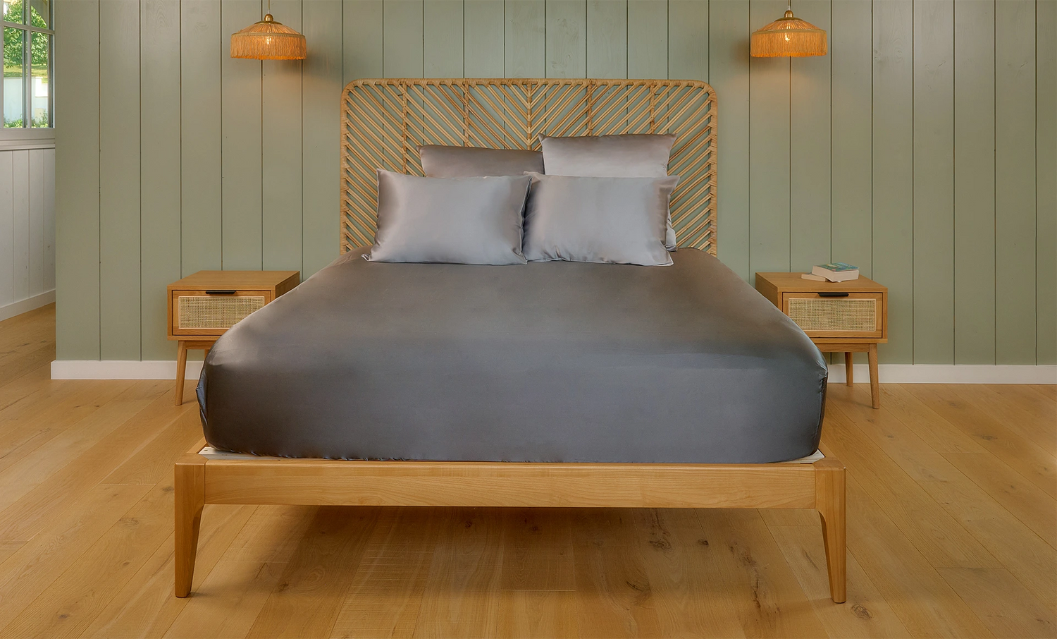 Drap housse en soie