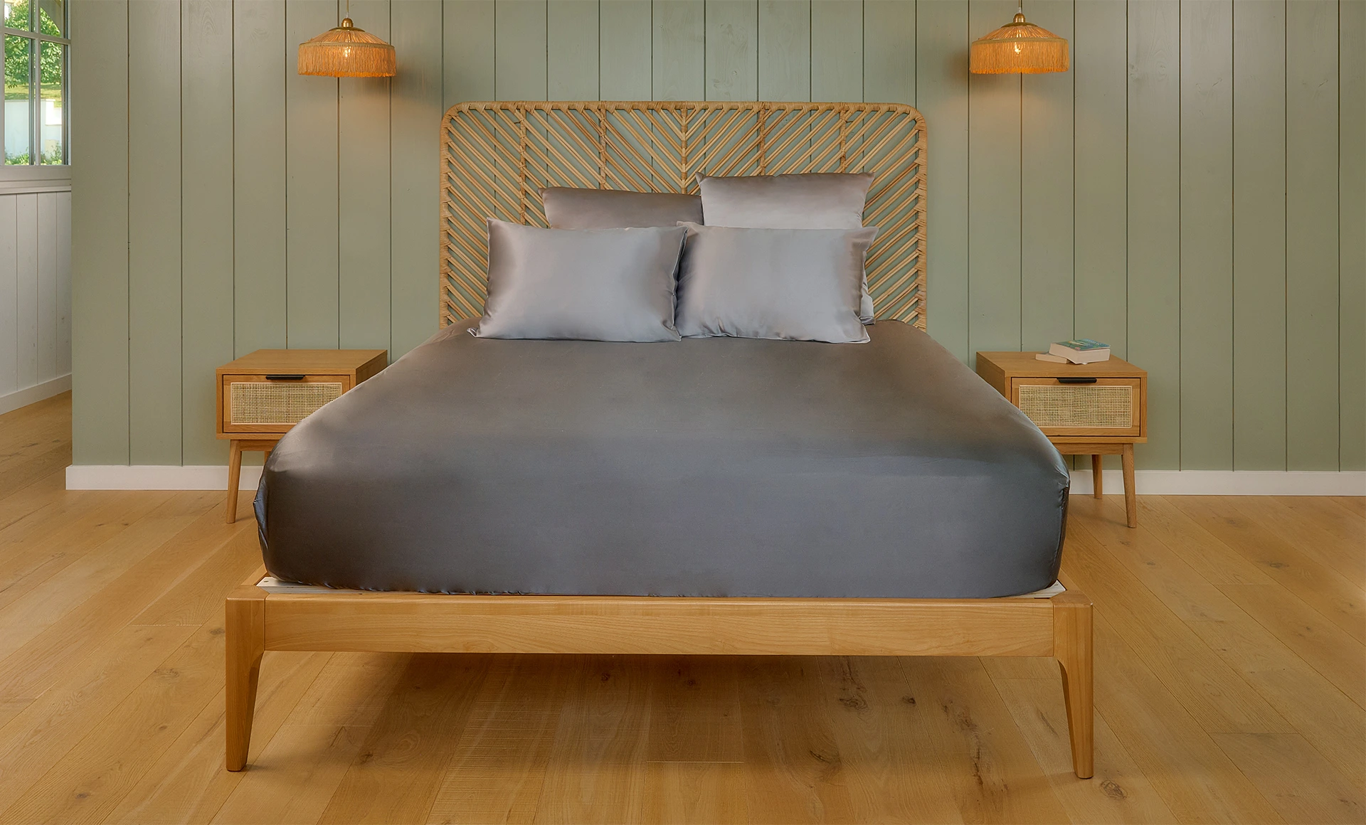 Drap housse en soie